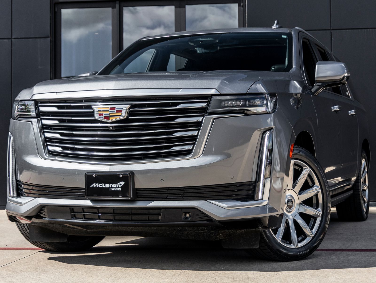 Gray (Satin Steel Metallic) 2021 Cadillac Escalade ESV Premium Luxury Platinum AWD SUV / Crossover Four-Wheel Drive