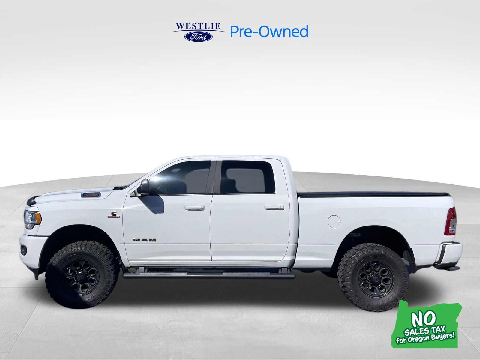 Bright White Clearcoat 2019 RAM 2500 Big Horn Crew Cab 4WD Pickup Truck Four-Wheel Drive 6-Speed Automatic