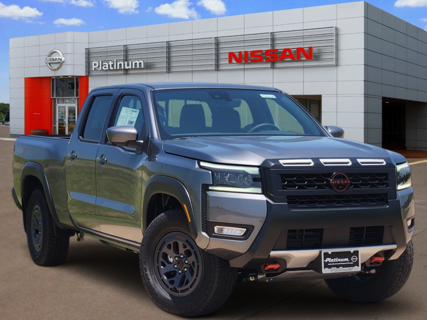 Gray (Gun Metallic) 2026 Nissan Frontier Pickup Truck Four-Wheel Drive 9-Speed Automatic Overdrive