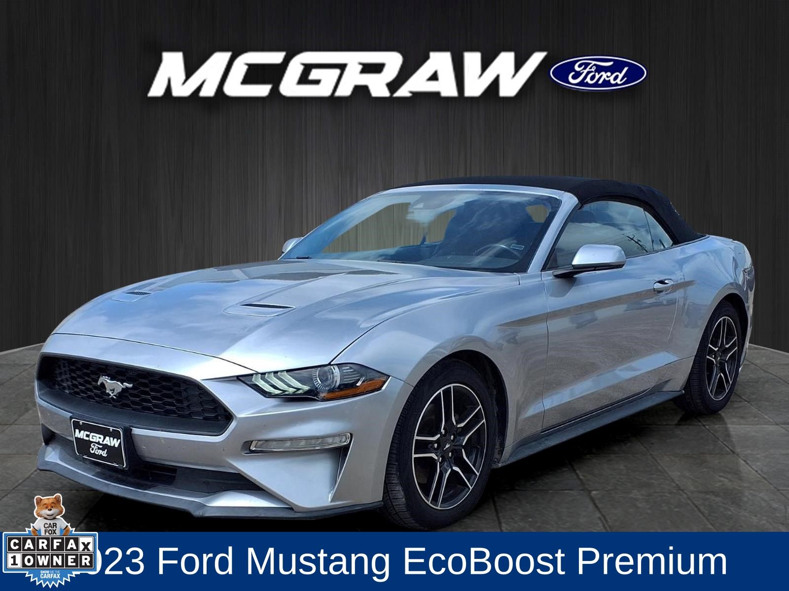 Silver Metallic 2023 Ford Mustang Convertible Rear-Wheel Drive Automatic