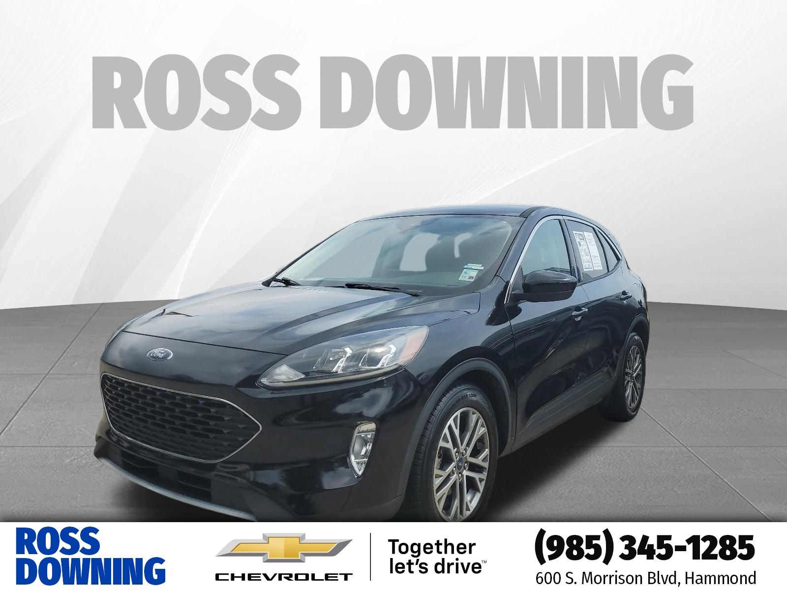 Black Metallic 2022 Ford Escape SEL FWD SUV / Crossover Front-Wheel Drive 8-Speed Automatic