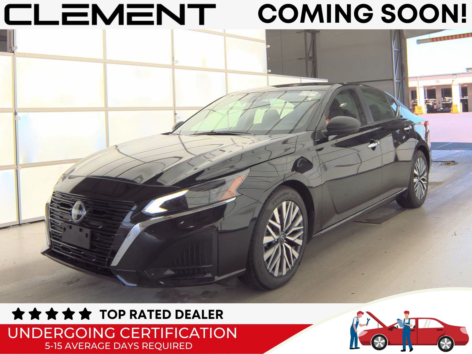 Super Black Clearcoat 2025 Nissan Altima Sedan Front-Wheel Drive Continuously Variable Transmission