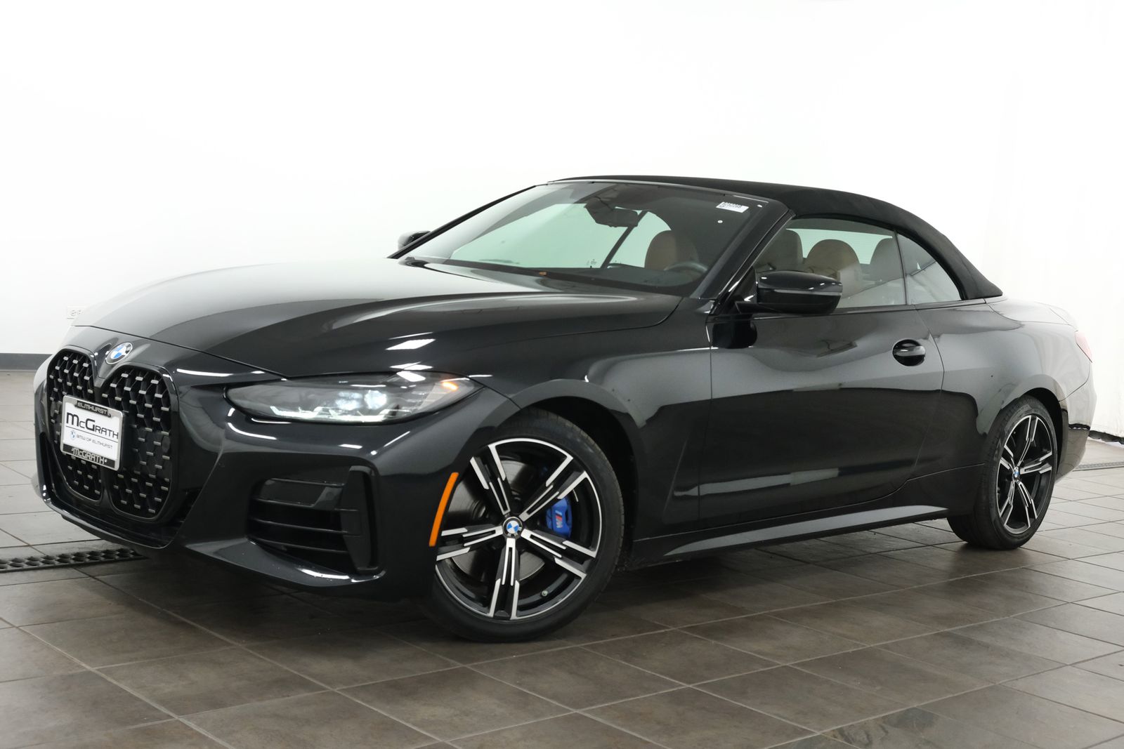 Black Sapphire Metallic 2022 BMW 4 Series Convertible All-Wheel Drive 8-Speed Automatic