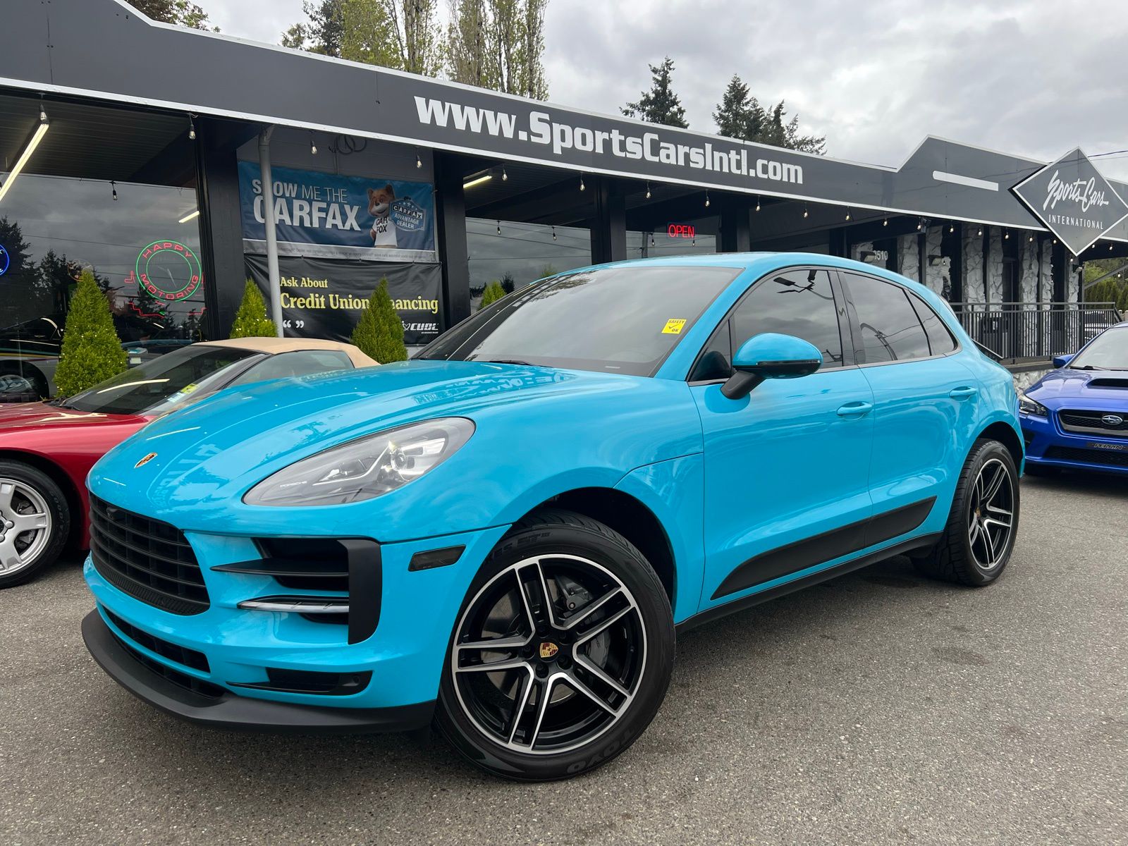 Blue 2021 Porsche Macan S AWD SUV / Crossover All-Wheel Drive 7-Speed Automatic