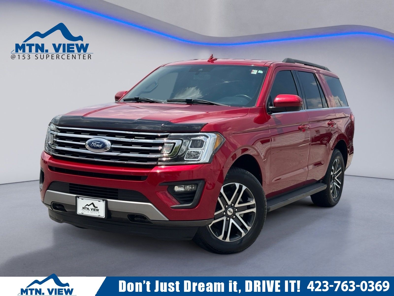 Red Metallic 2021 Ford Expedition SUV / Crossover Four-Wheel Drive Automatic