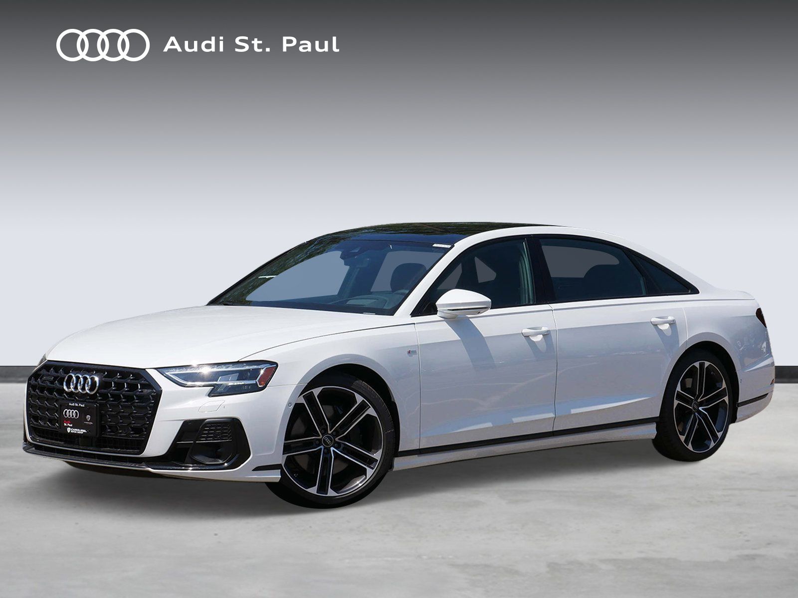 Glacier White Metallic 2026 Audi A8 Sedan All-Wheel Drive 8-Speed Automatic