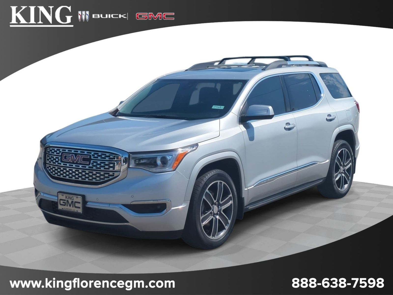 Quicksilver Metallic 2018 GMC Acadia Denali AWD SUV / Crossover Four-Wheel Drive 6-Speed Automatic