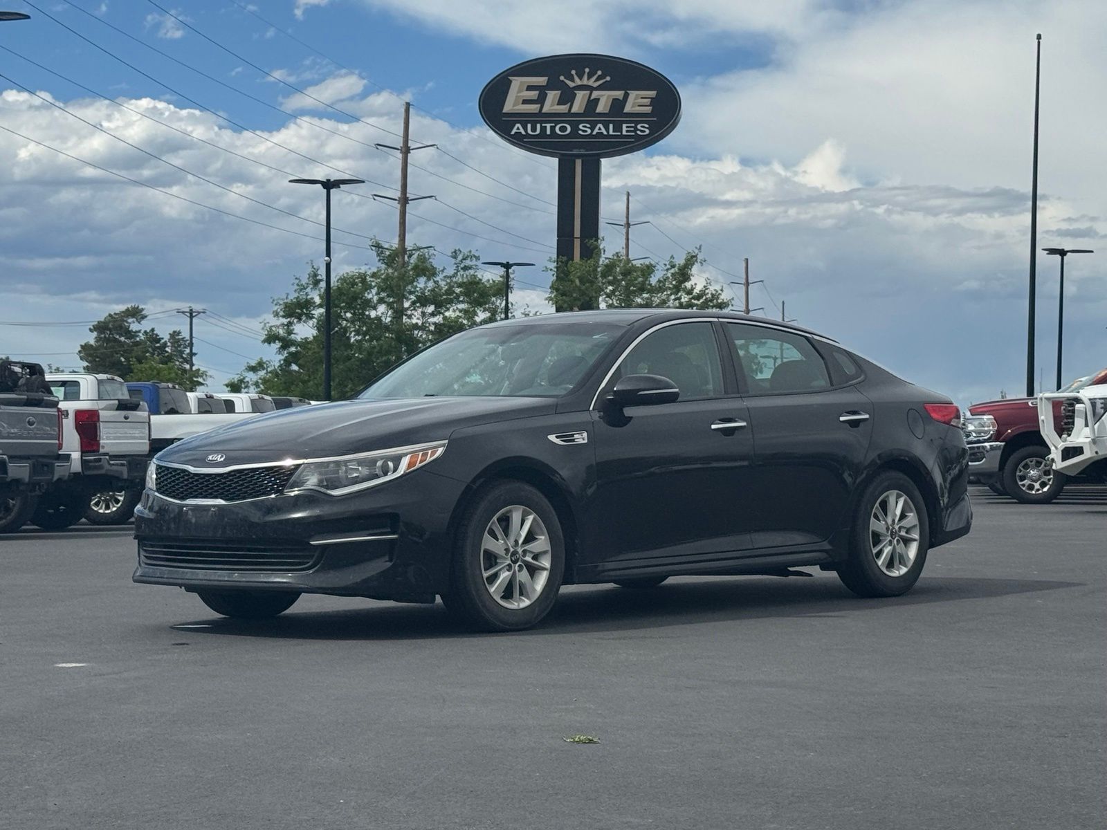 Ebony Black 2017 Kia Optima Sedan Front-Wheel Drive 6-Speed Automatic
