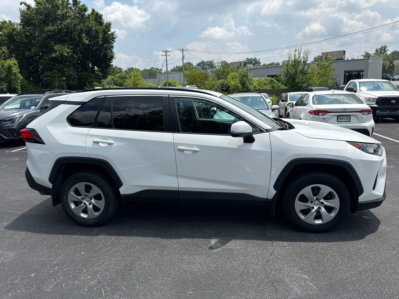Super White 2021 Toyota RAV4 SUV / Crossover Front-Wheel Drive 8-Speed Automatic