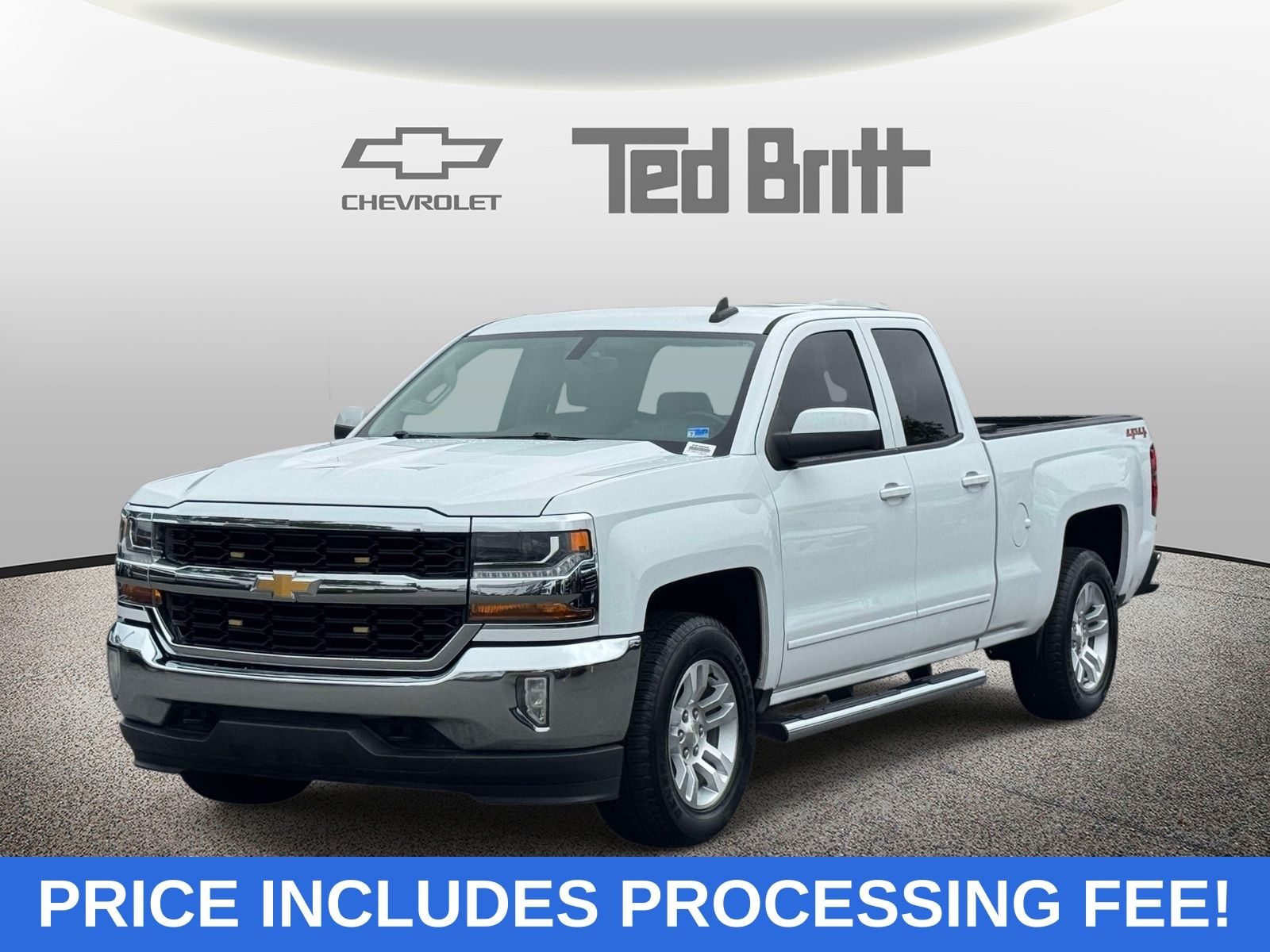 Summit White 2018 Chevrolet Silverado 1500 Pickup Truck Four-Wheel Drive 6-Speed Automatic Overdrive