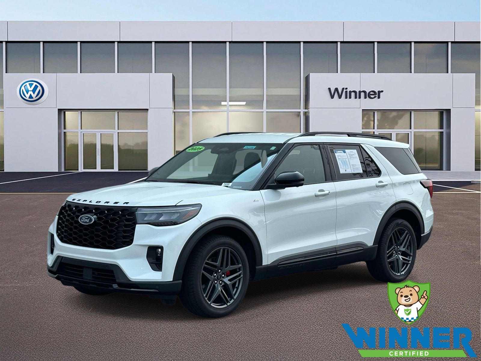White Metallic 2025 Ford Explorer SUV / Crossover All-Wheel Drive Automatic
