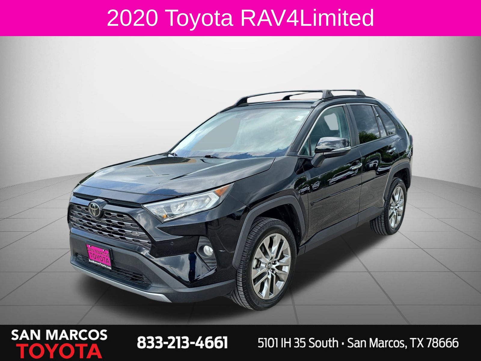 Midnight Black Metallic 2020 Toyota RAV4 SUV / Crossover Front-Wheel Drive 8-Speed Automatic