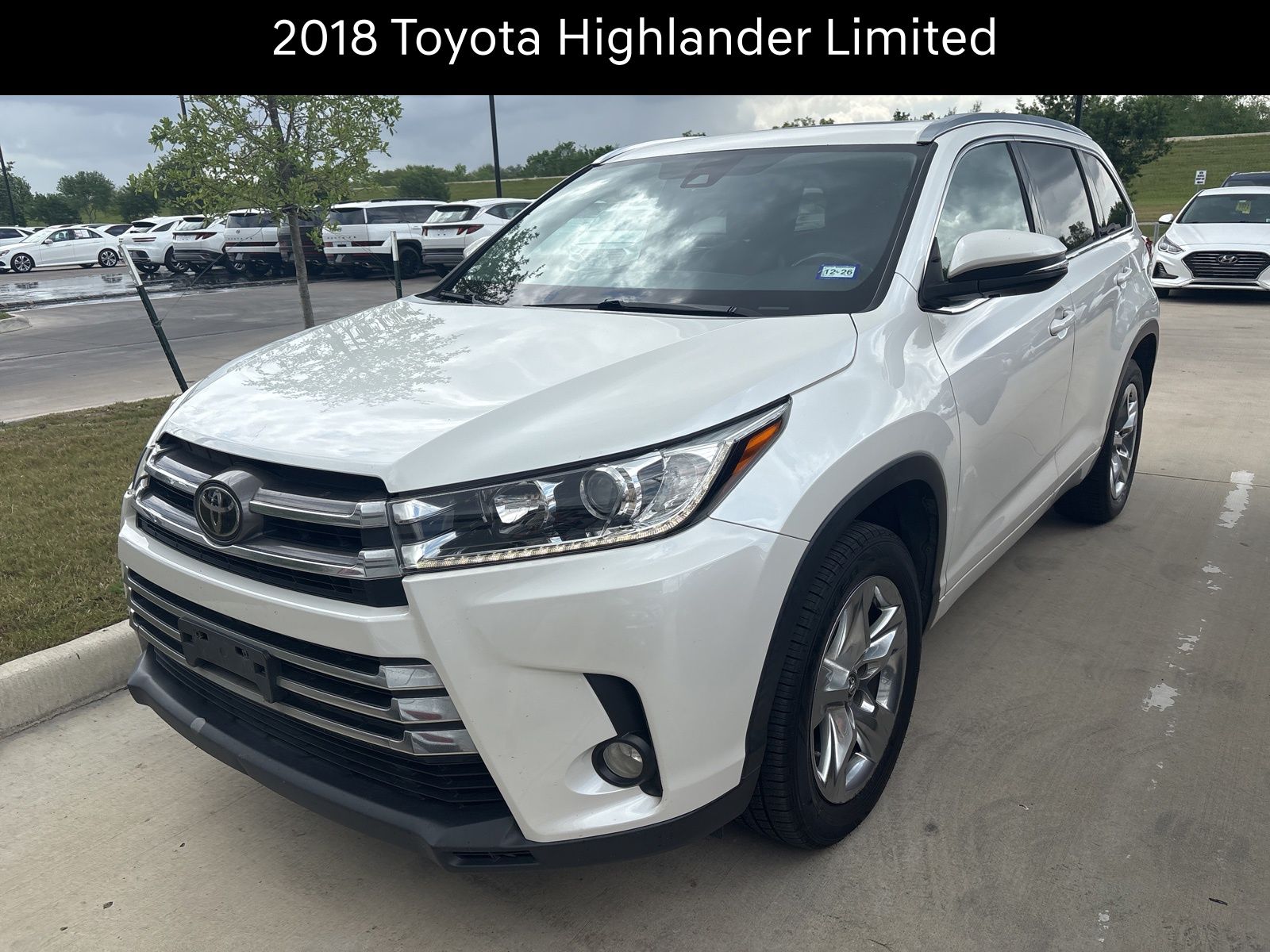 White 2018 Toyota Highlander Limited SUV / Crossover Front-Wheel Drive 8-Speed Automatic