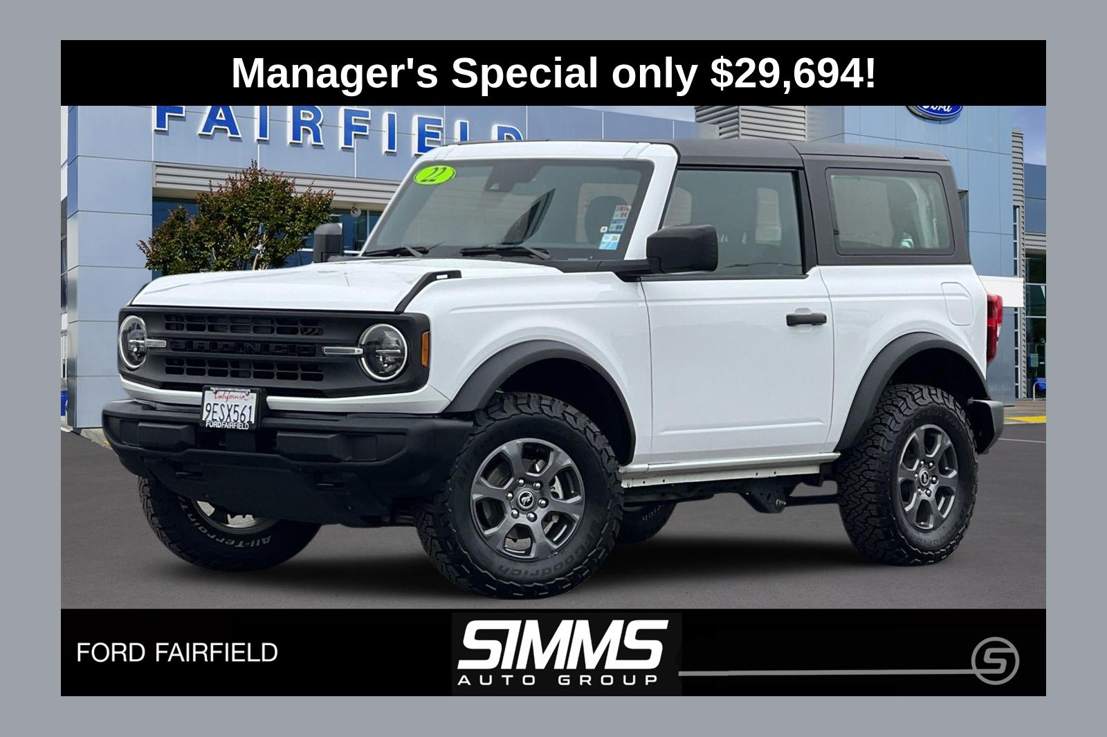 2022 Ford Bronco 2-Door 4WD