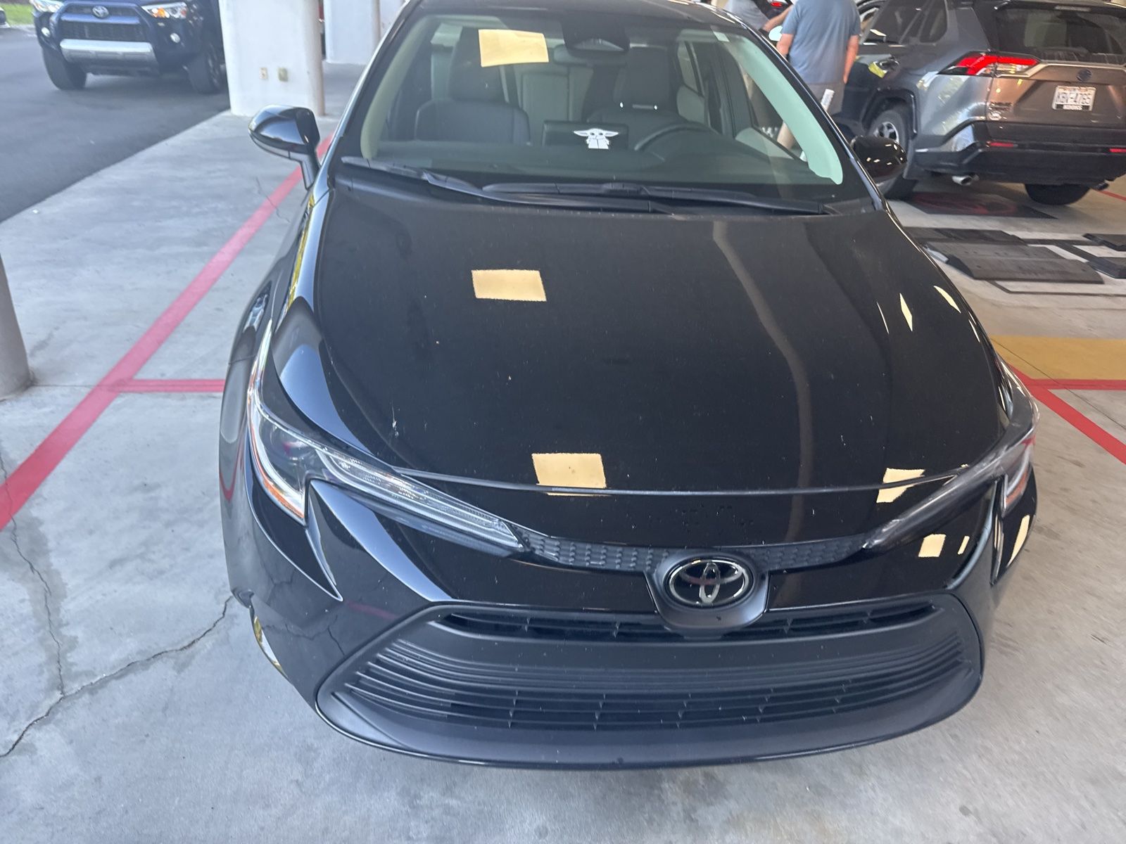 Midnight Black Metallic 2024 Toyota Corolla LE FWD Sedan Front-Wheel Drive Continuously Variable Transmission