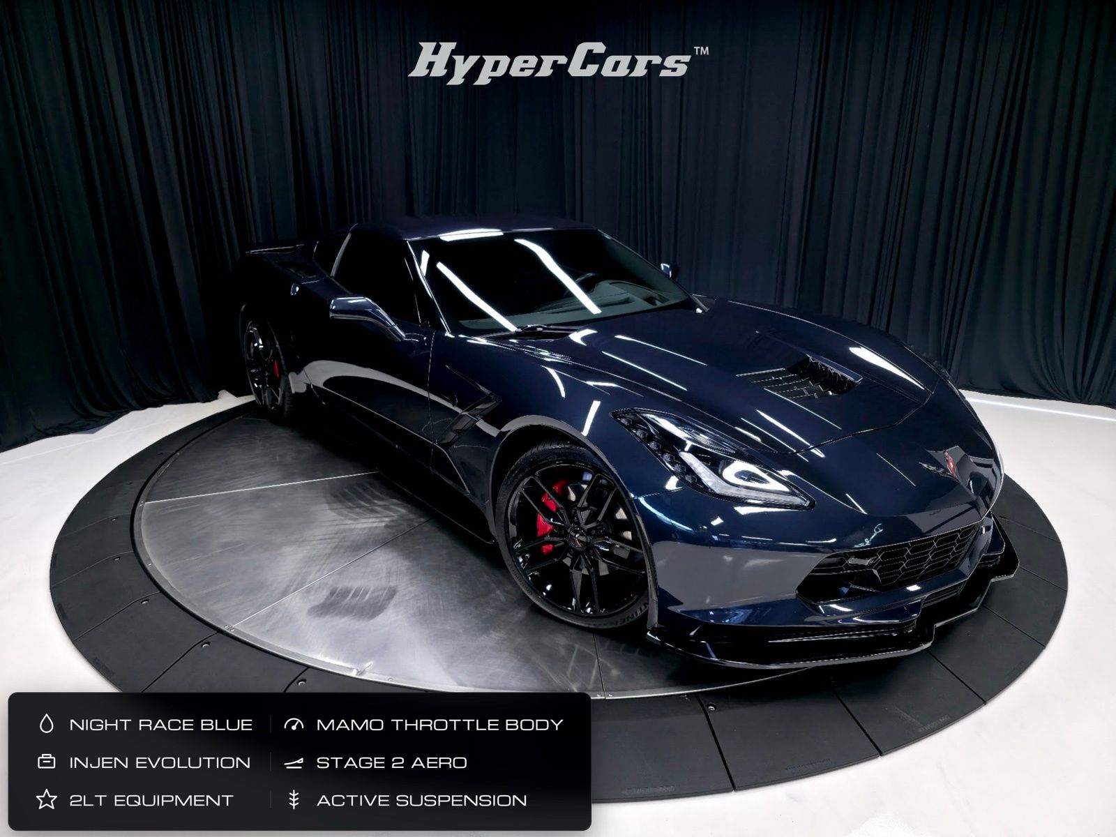 Night Race Blue Metallic 2016 Chevrolet Corvette Coupe Rear-Wheel Drive 8-Speed Automatic