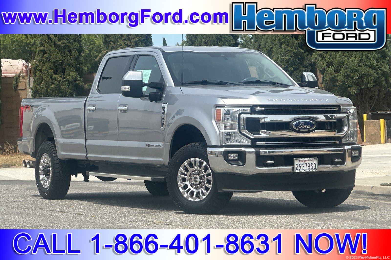Silver Metallic 2022 Ford F-250 Super Duty Pickup Truck Four-Wheel Drive Automatic