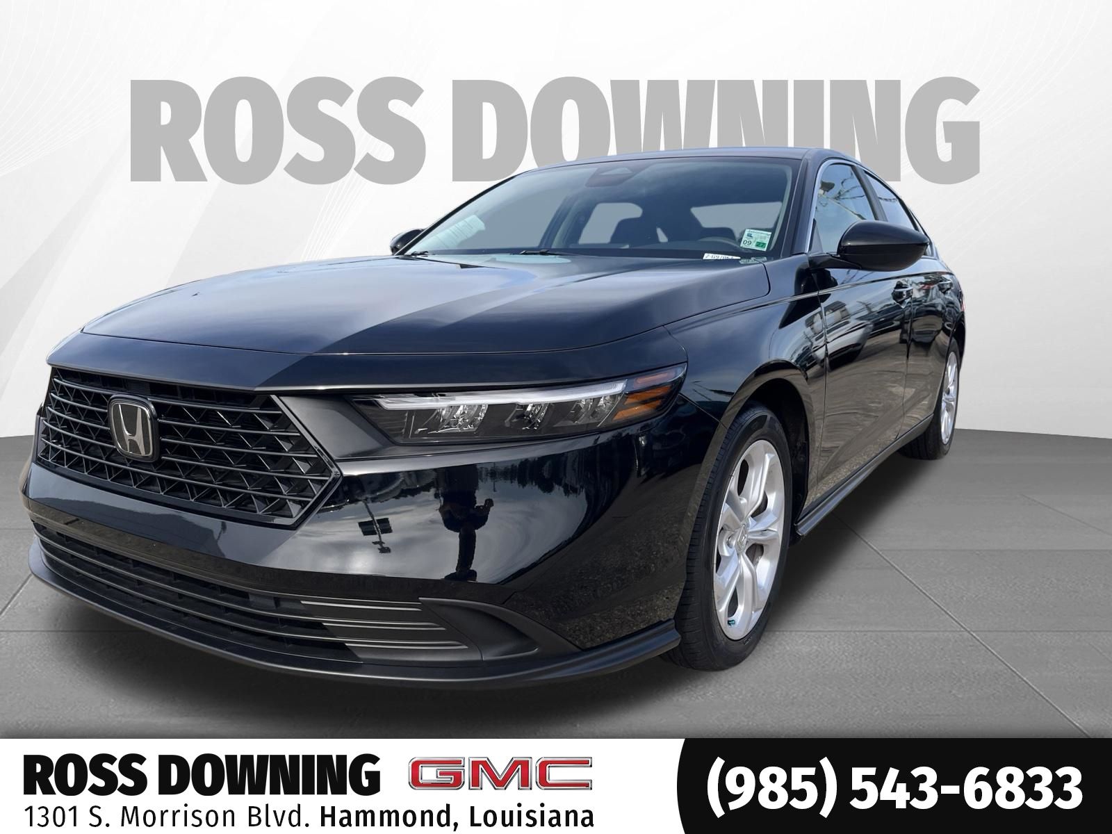 Black 2025 Honda Accord Sedan Front-Wheel Drive Continuously Variable Transmission