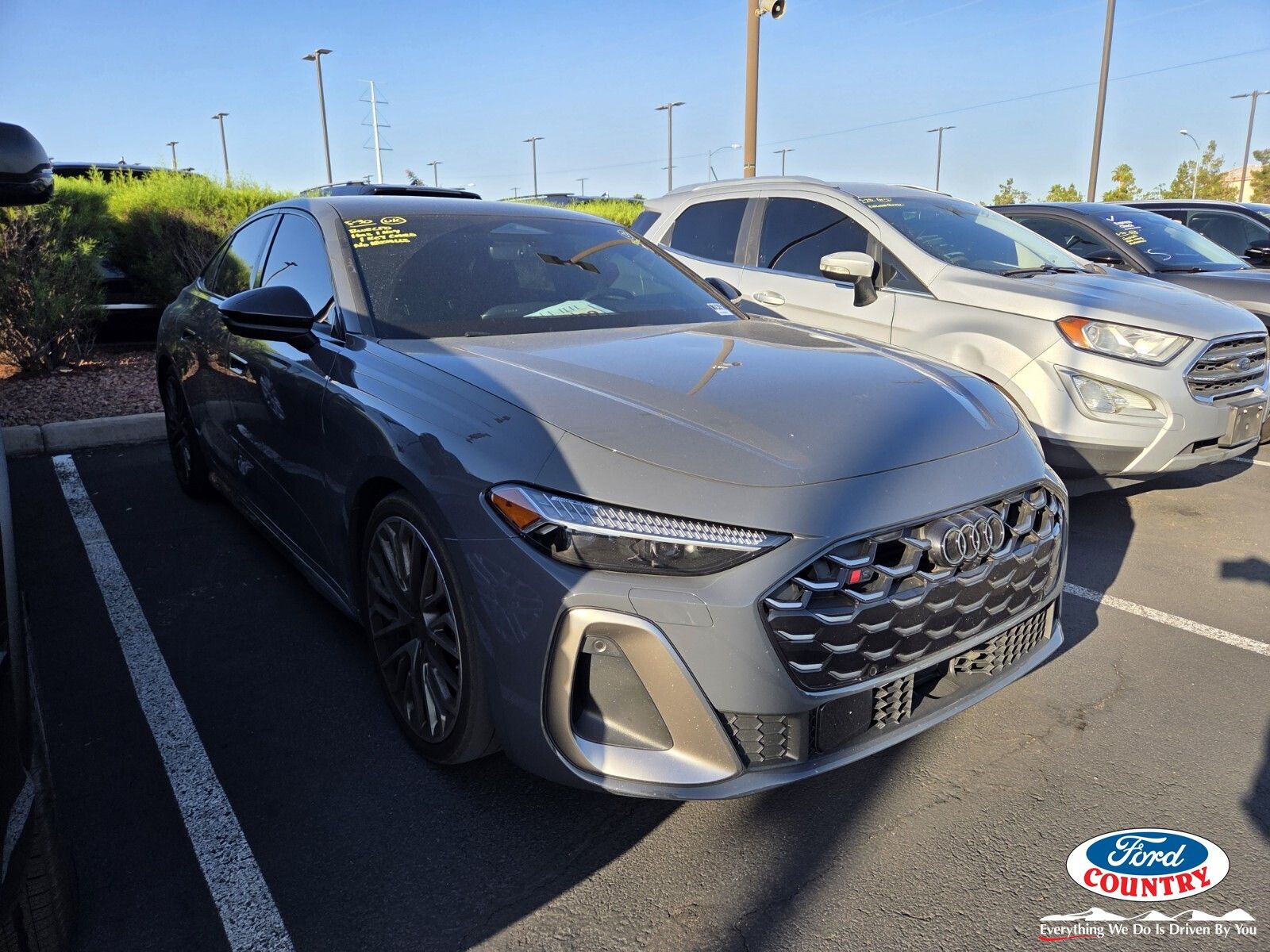 Daytona Gray Metallic 2025 Audi S5 3.0T quattro Prestige Sedan All-Wheel Drive 7-Speed Automatic