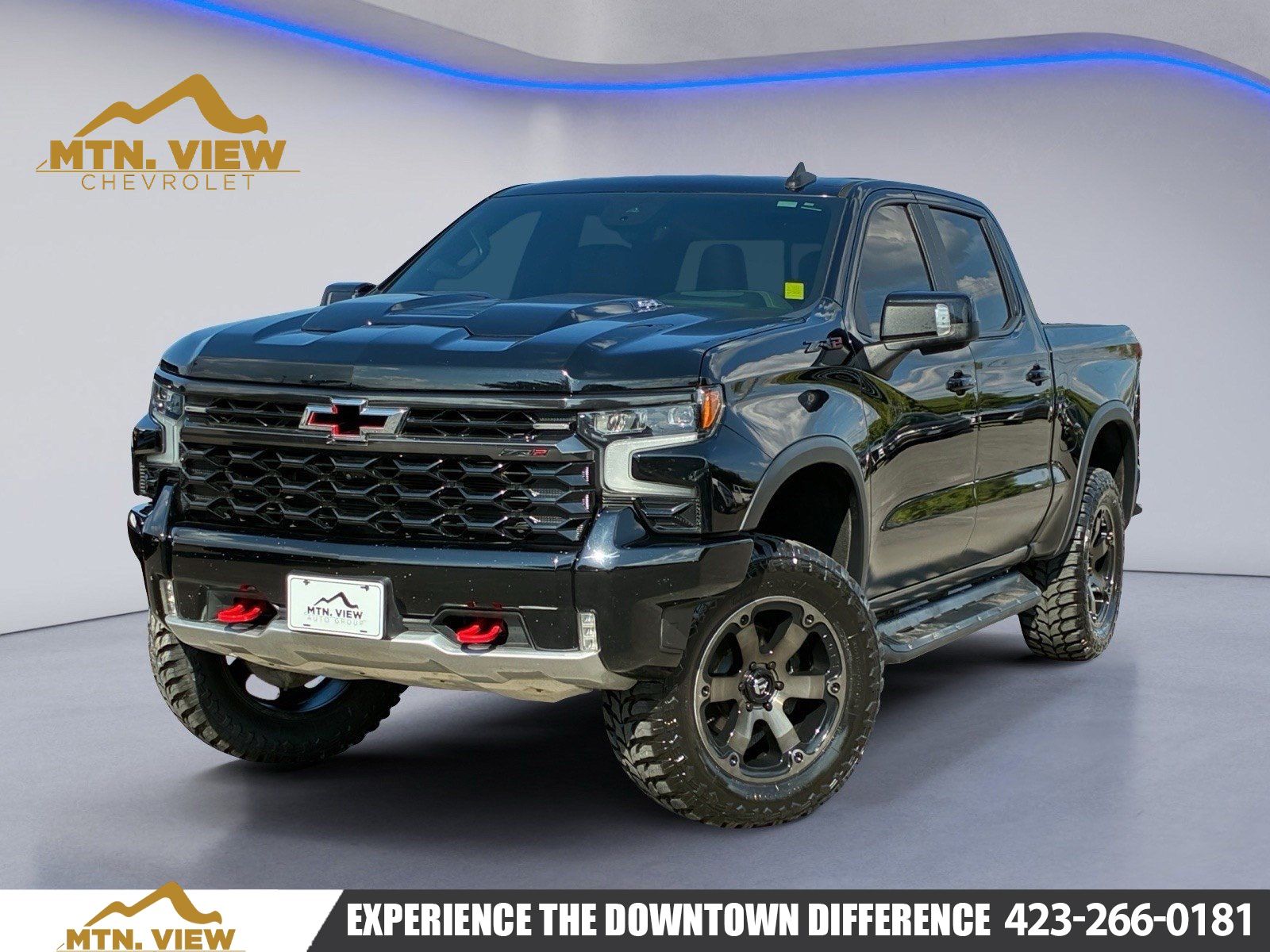 Black 2023 Chevrolet Silverado 1500 Pickup Truck Four-Wheel Drive Automatic