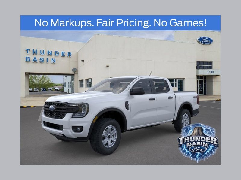 Oxford White 2026 Ford Ranger XL SuperCrew 4WD Pickup Truck Four-Wheel Drive Automatic