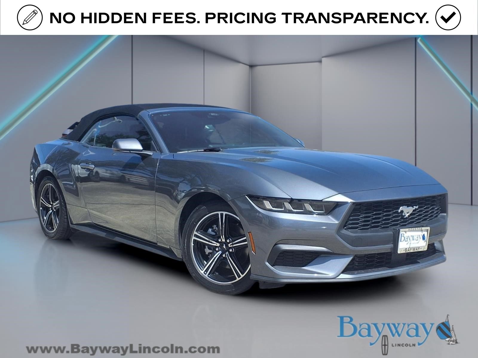 Gray Metallic 2025 Ford Mustang Convertible Rear-Wheel Drive Automatic