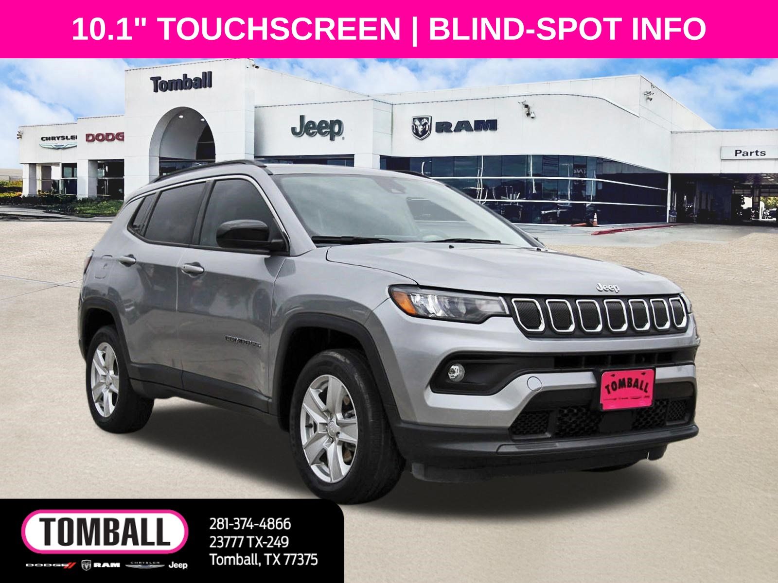 Billet Silver Metallic Clearcoat 2022 Jeep Compass SUV / Crossover Four-Wheel Drive 9-Speed Automatic