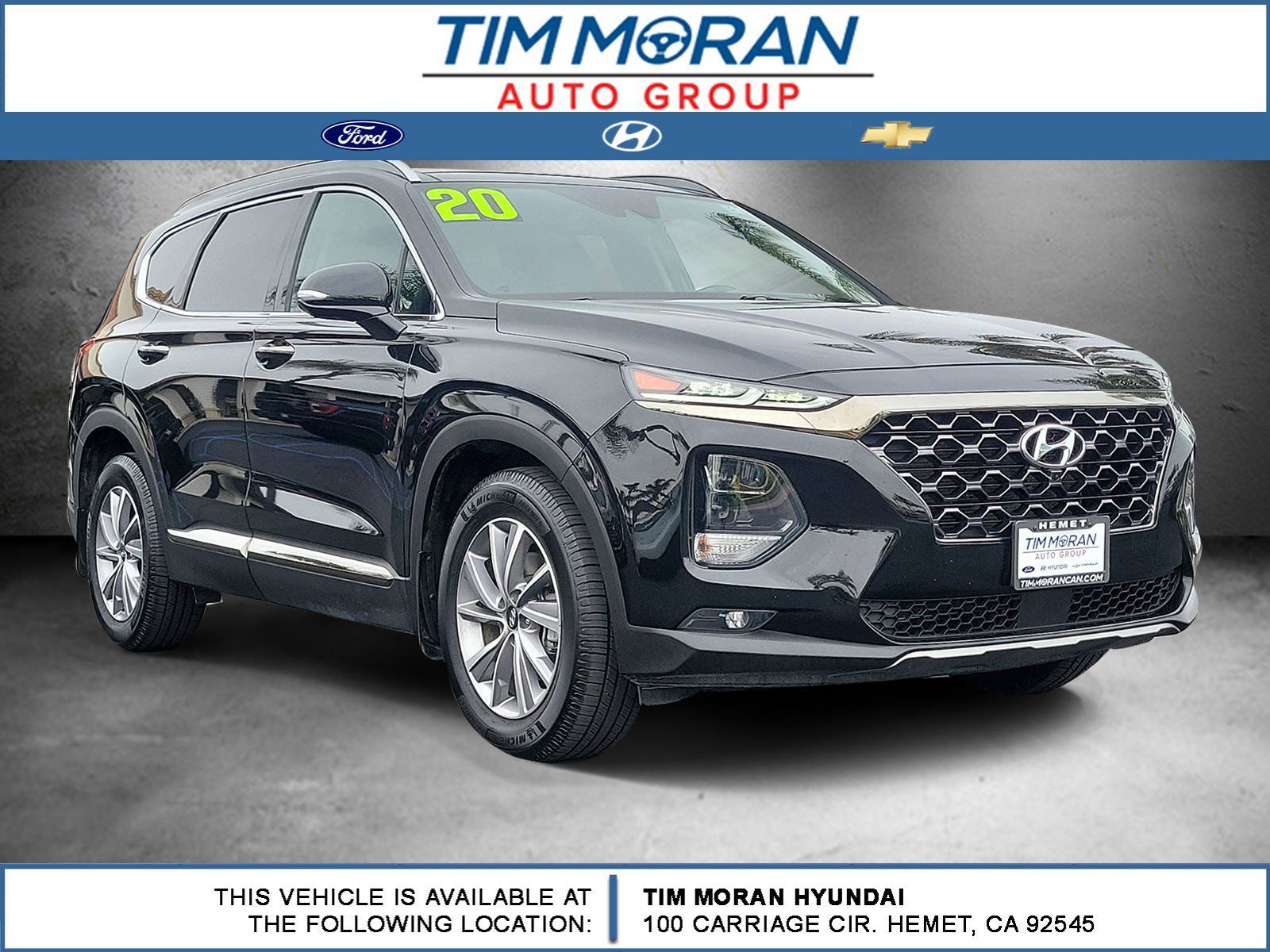 Twilight Black 2020 Hyundai Santa Fe 2.4L Limited FWD SUV / Crossover Front-Wheel Drive 8-Speed Automatic