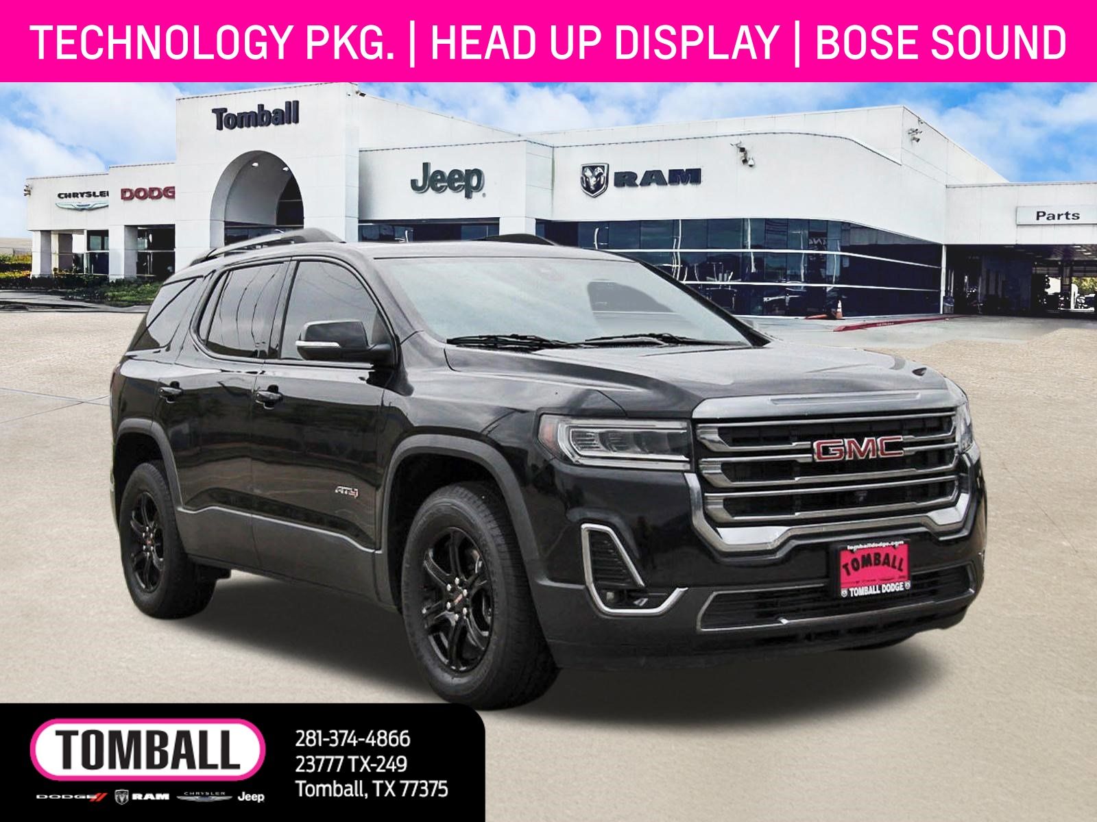 Black (Ebony Twilight Metallic) 2023 GMC Acadia SUV / Crossover Four-Wheel Drive 9-Speed Automatic