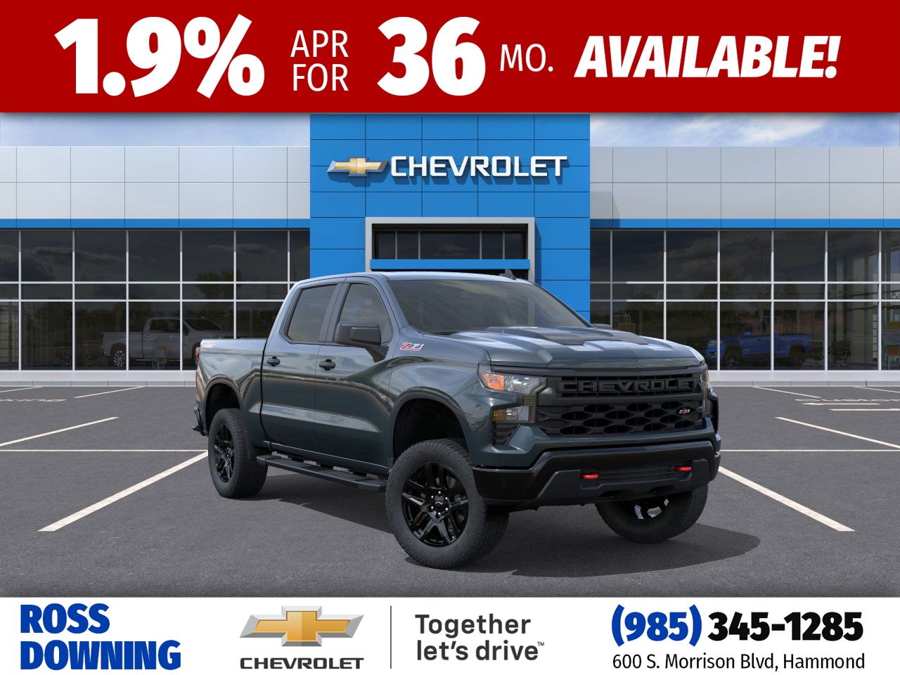 2026 Chevrolet Silverado 1500 Custom Trail Boss Crew Cab 4WD