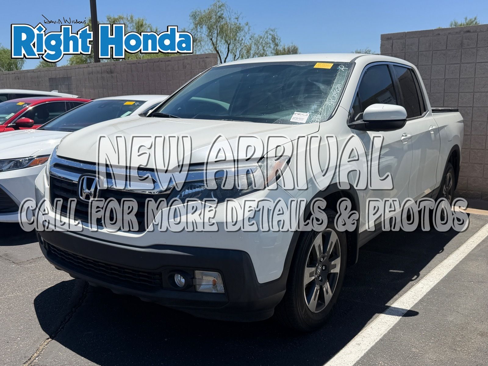 White 2017 Honda Ridgeline Pickup Truck All-Wheel Drive 6-Speed Automatic