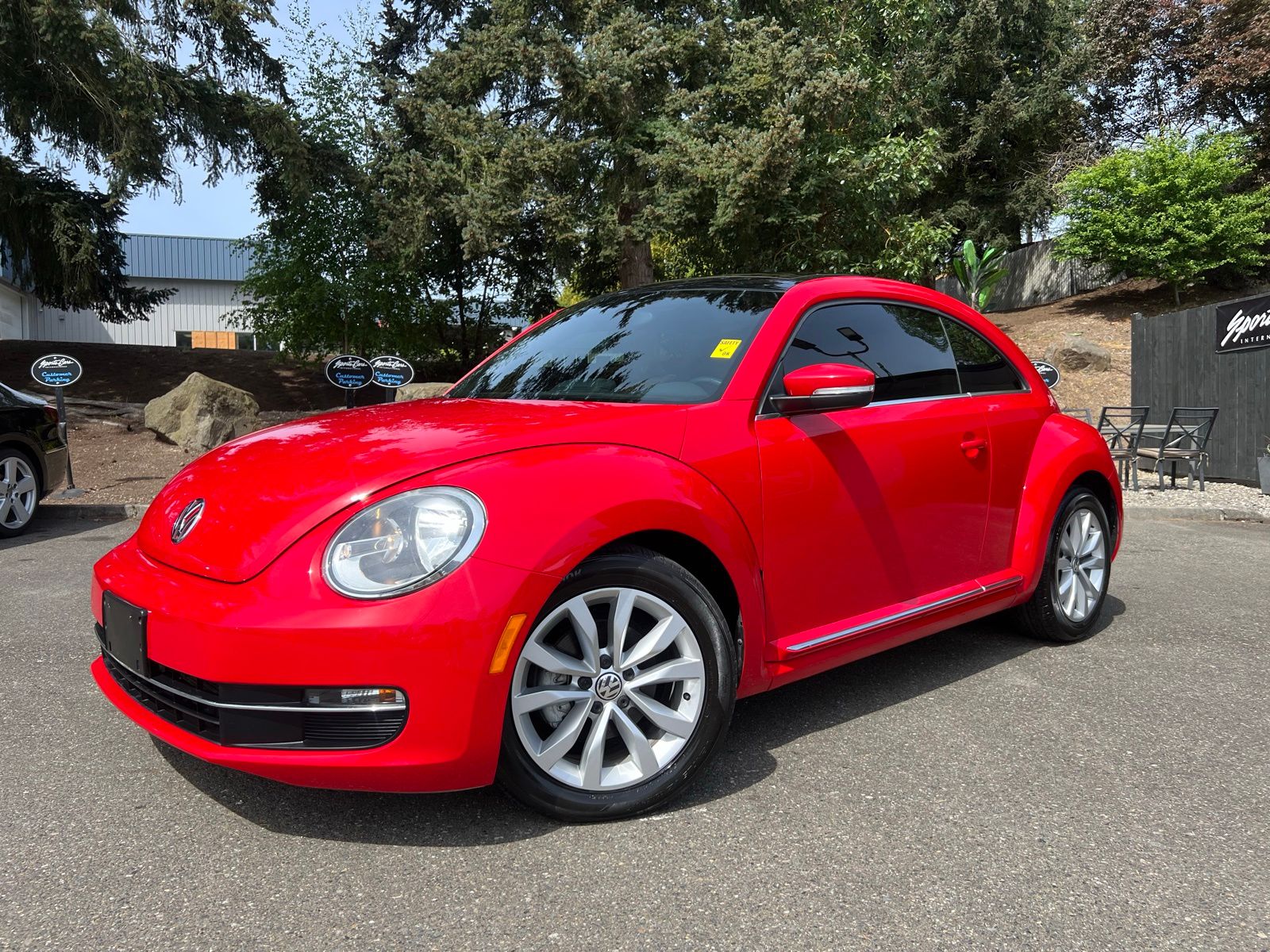Red 2015 Volkswagen Beetle Hatchback Front-Wheel Drive 6-Speed Dual Clutch