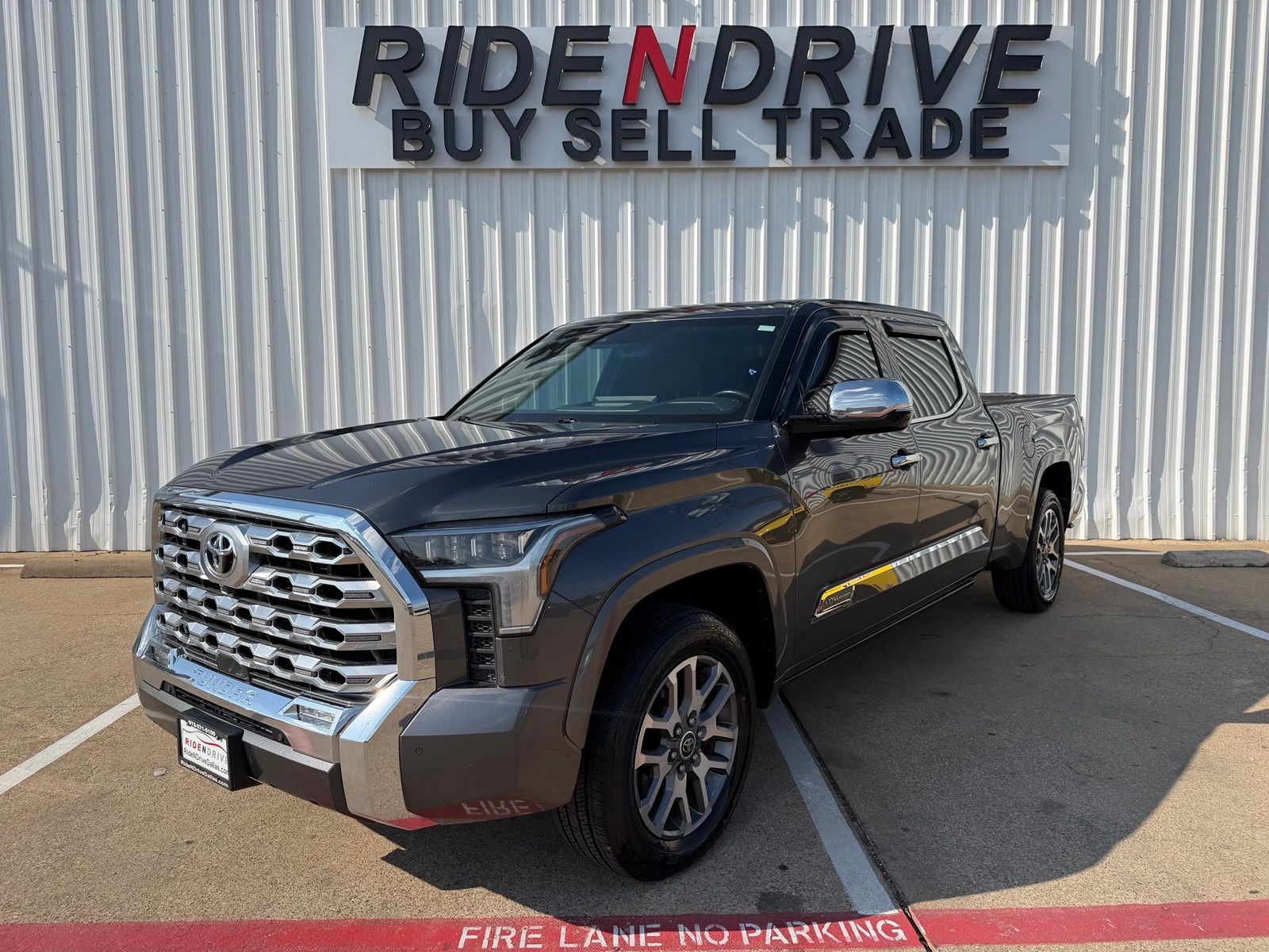 Magnetic Gray Metallic 2023 Toyota Tundra Pickup Truck Four-Wheel Drive 10-Speed Automatic