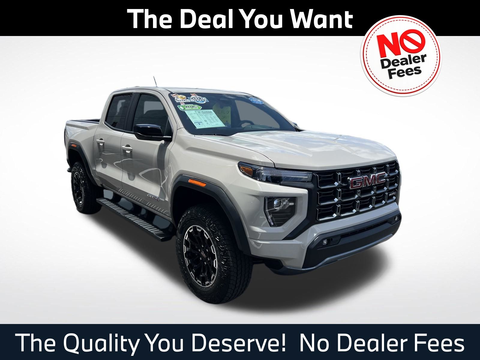 Coastal Dune 2026 GMC Canyon AT4 Crew Cab 4WD Pickup Truck Four-Wheel Drive 8-Speed Automatic