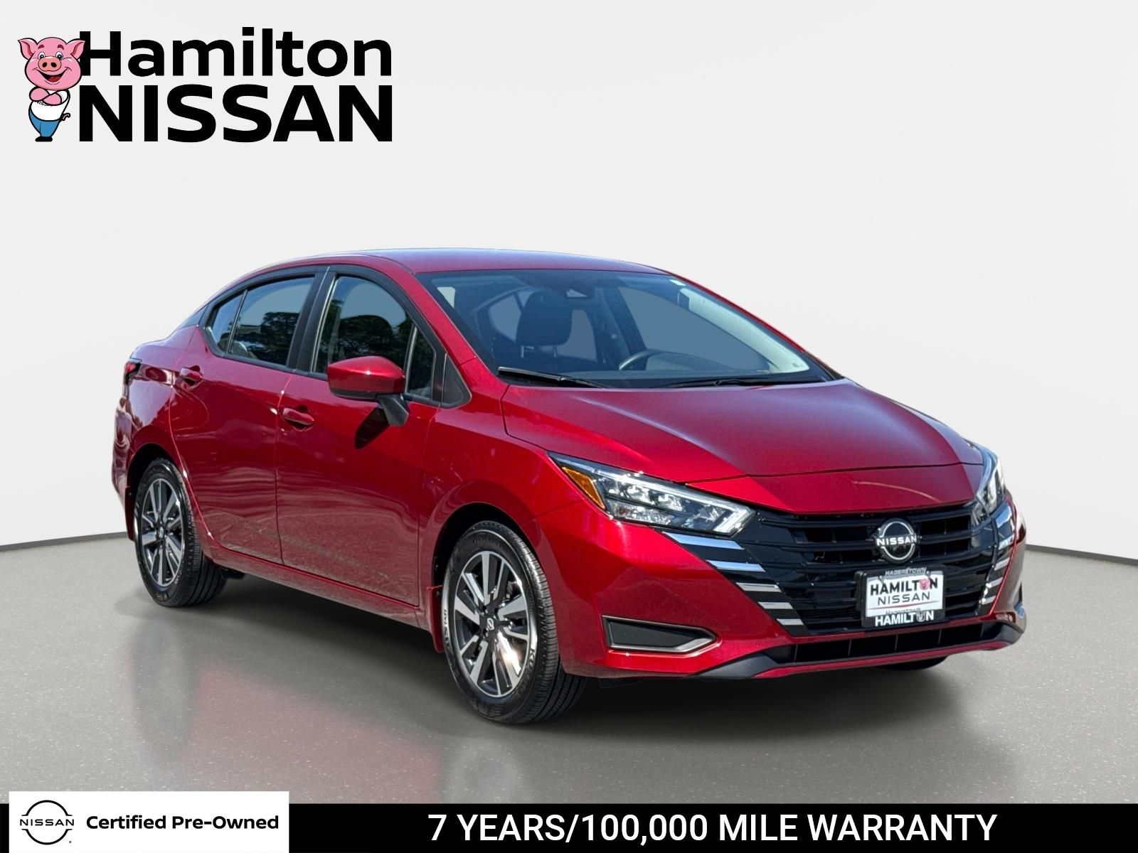 Red (Scarlet Ember Tintcoat) 2025 Nissan Versa Sedan Front-Wheel Drive Continuously Variable Transmission