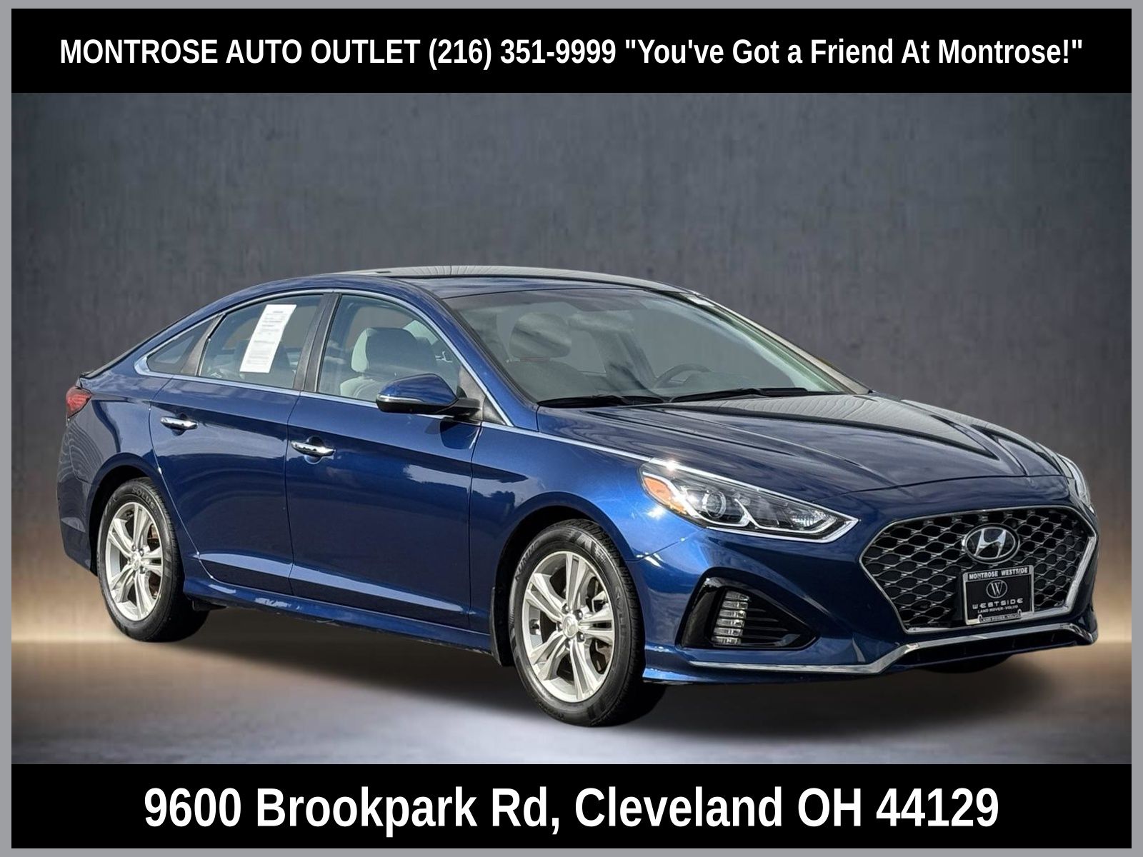 Lakeside Blue 2019 Hyundai Sonata SEL FWD Sedan Front-Wheel Drive 6-Speed Automatic