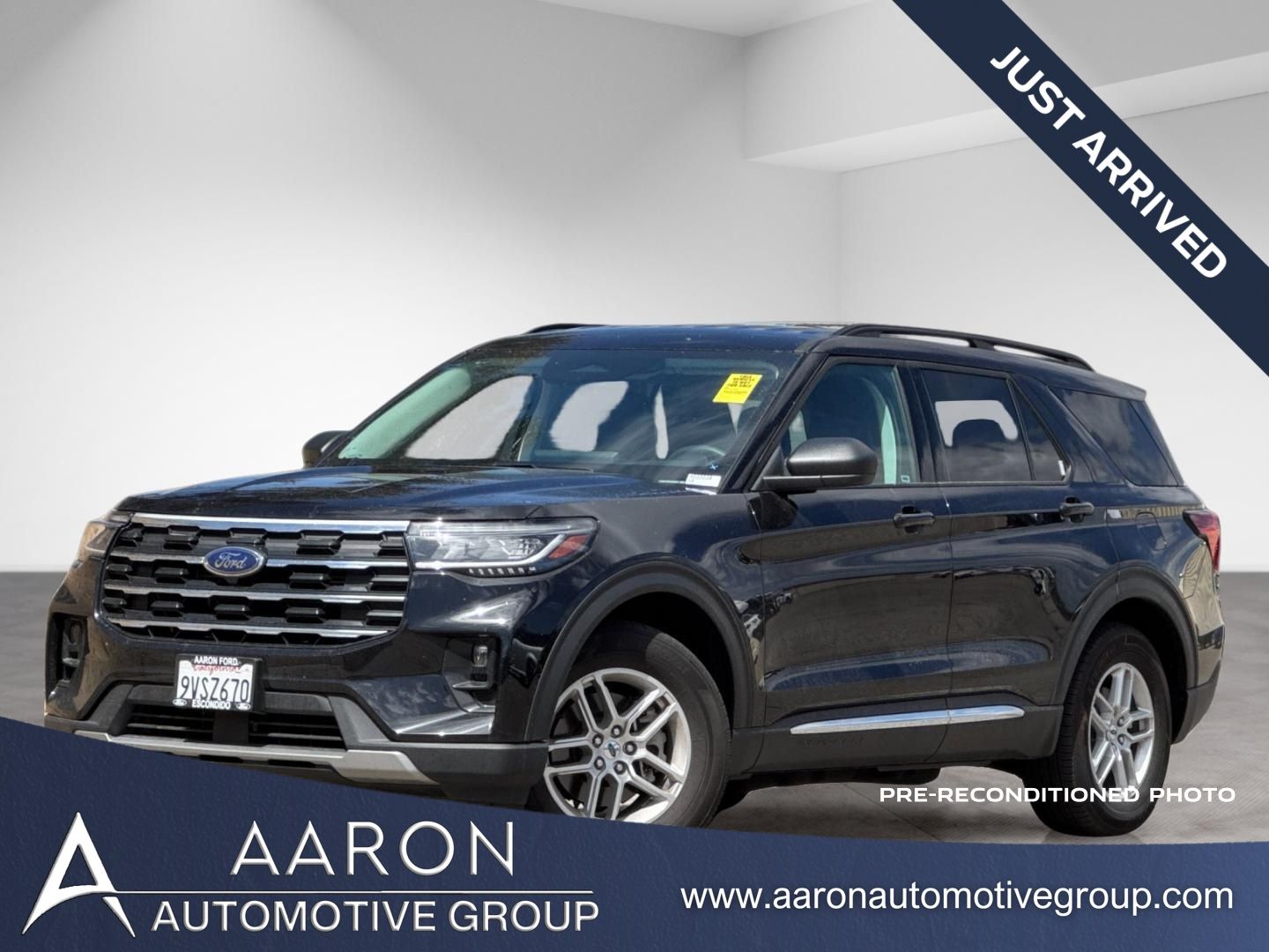 Black Metallic 2025 Ford Explorer Active RWD SUV / Crossover Rear-Wheel Drive Automatic