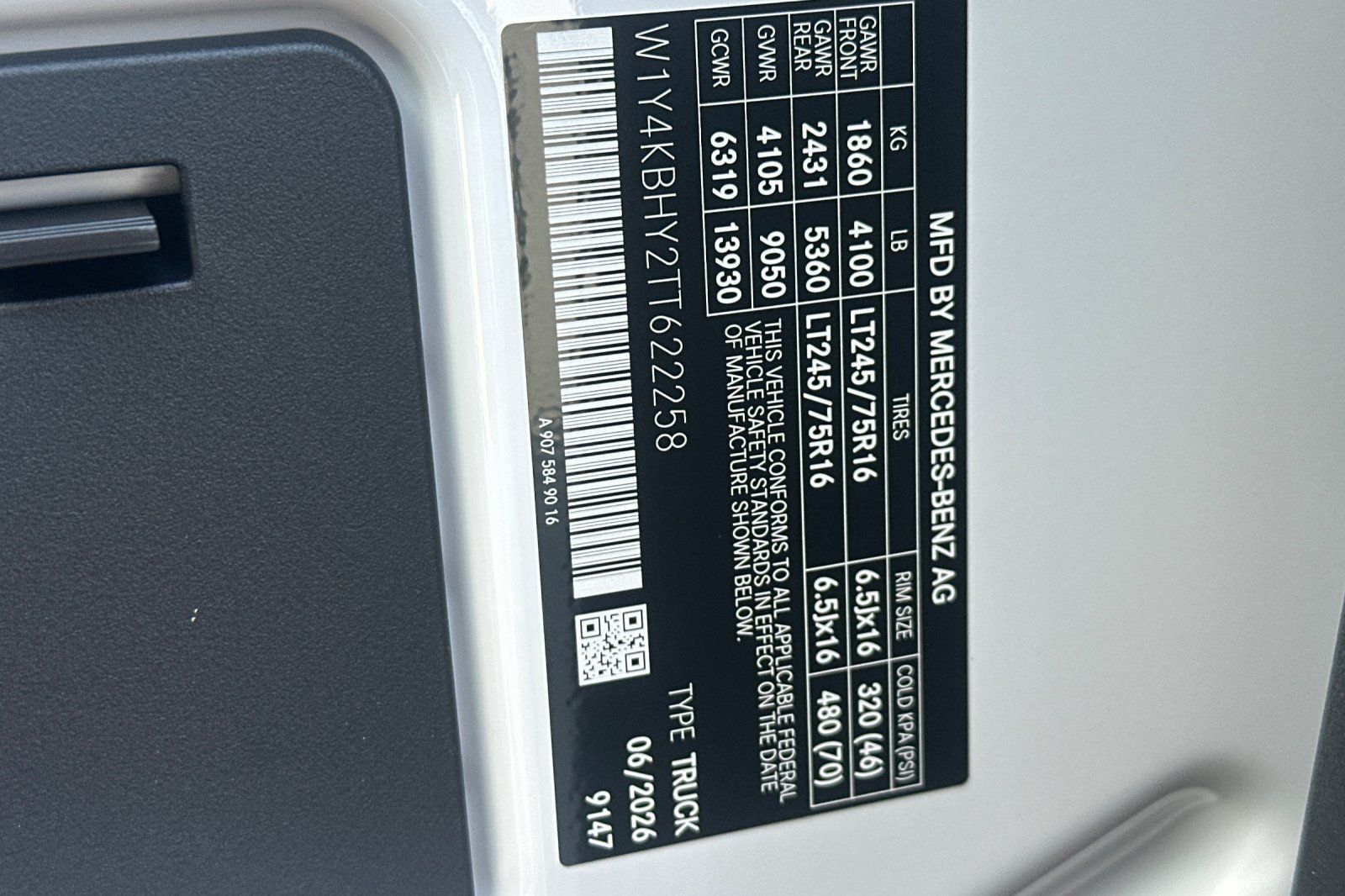 New 2026 Mercedes-benz Sprinter 2500 Van