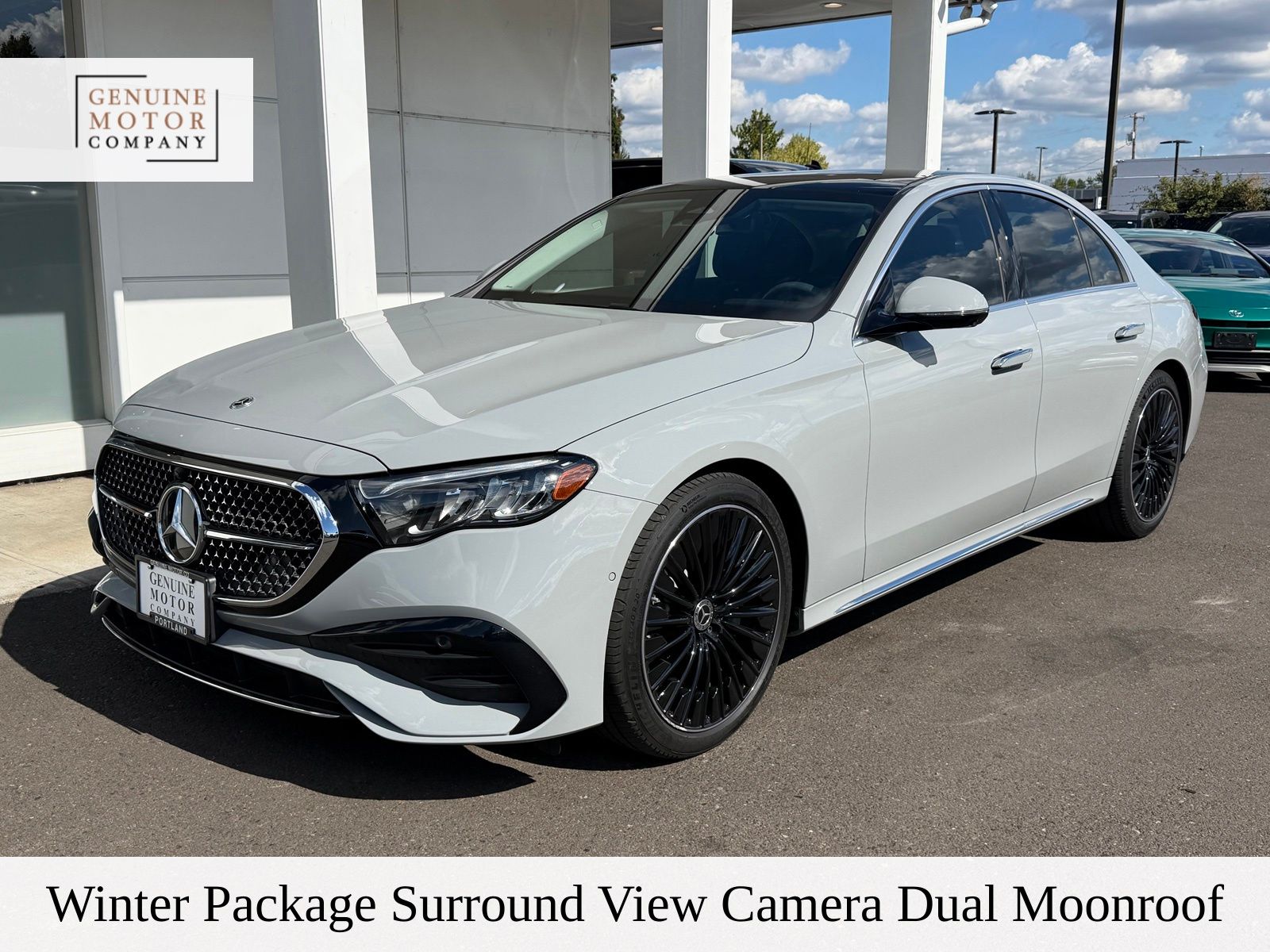 Gray (MANUFAKTUR Alpine Grey) 2025 Mercedes-Benz E-Class Sedan All-Wheel Drive 9-Speed Automatic