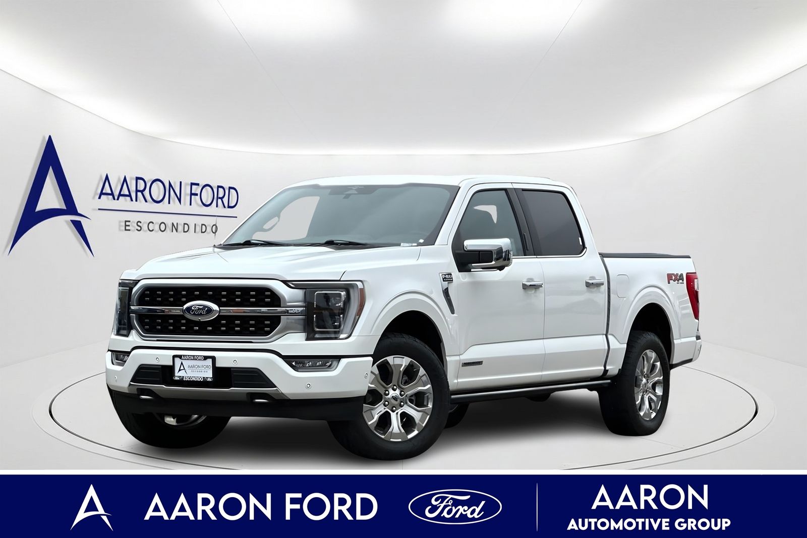 White Metallic 2023 Ford F-150 Pickup Truck Four-Wheel Drive Automatic