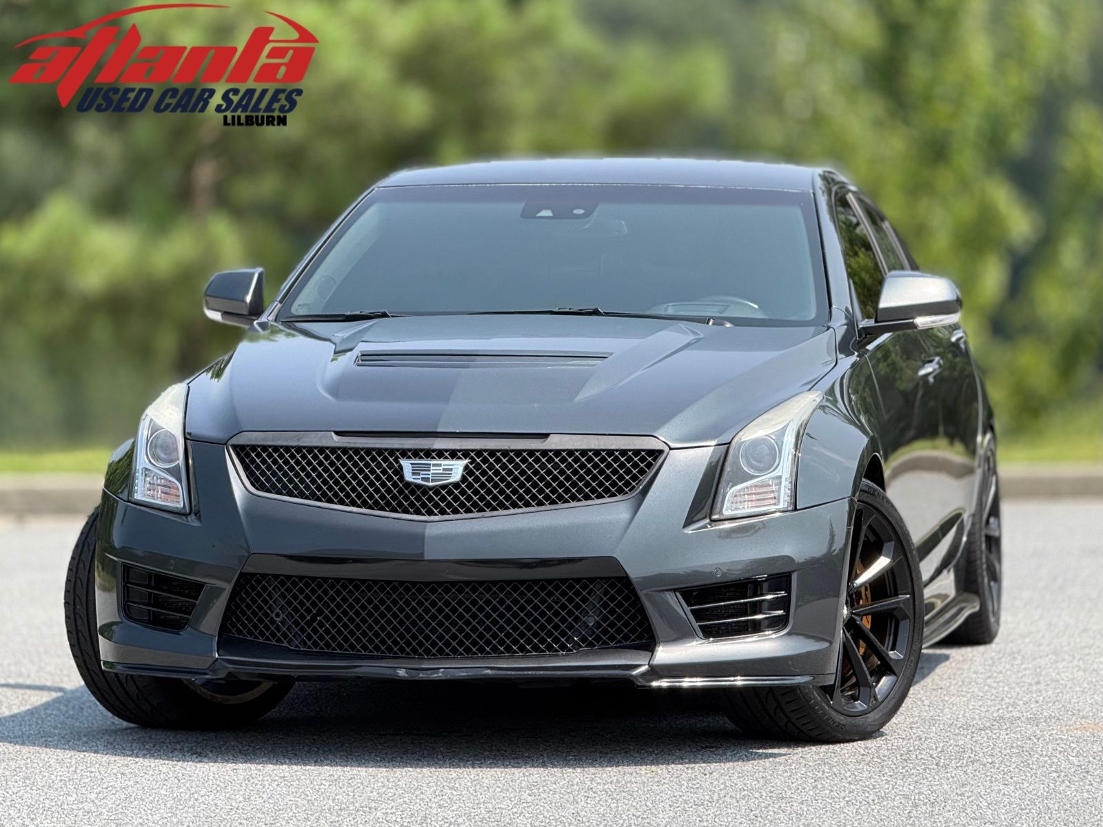 Phantom Gray Metallic 2016 Cadillac ATS-V Sedan Rear-Wheel Drive 8-Speed Automatic