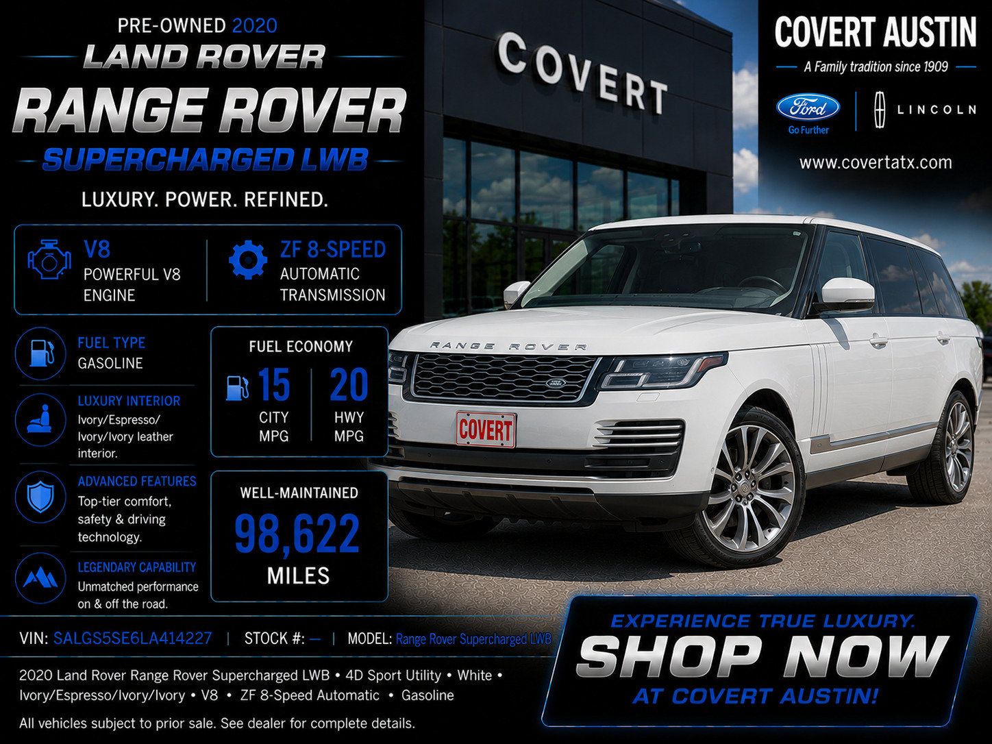 2020 Land Rover Range Rover Supercharged LWB 4WD