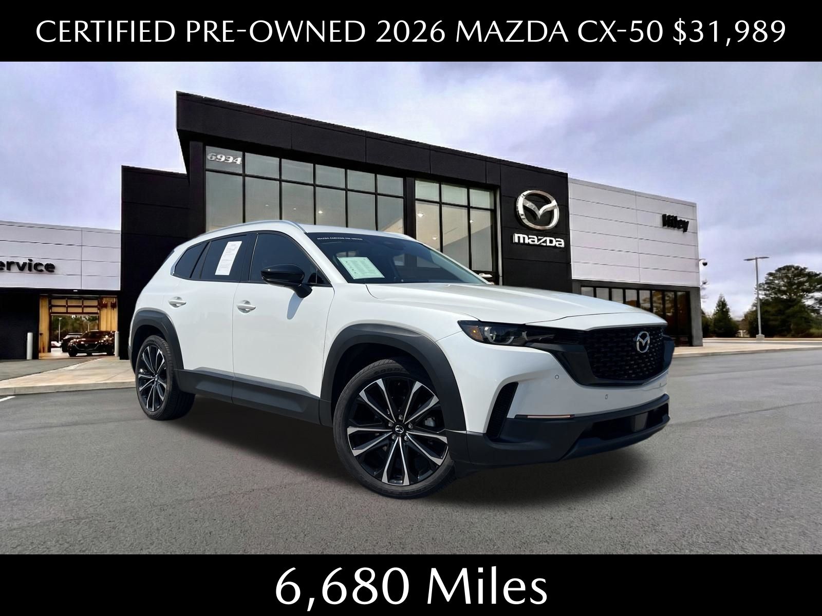 White (Wind Chill Pearl) 2026 Mazda CX-50 SUV / Crossover All-Wheel Drive 6-Speed Automatic