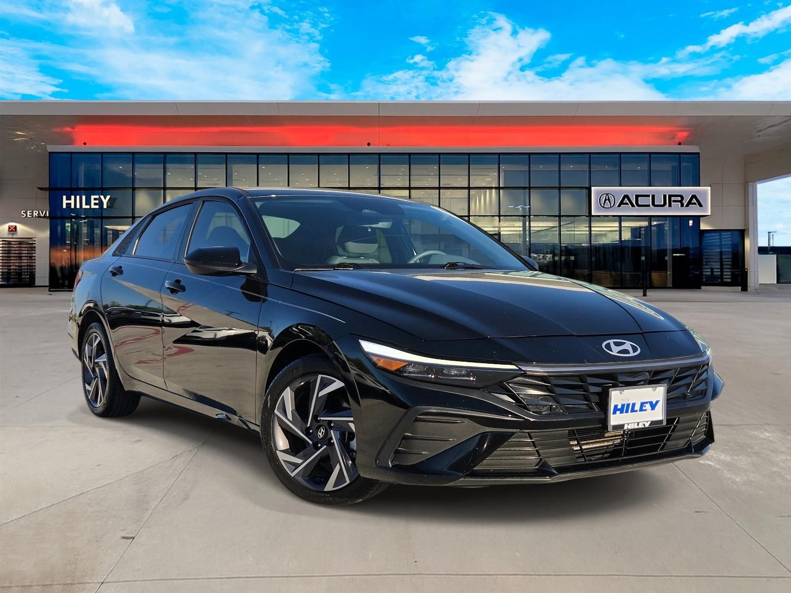 Abyss Black 2025 Hyundai Elantra Sedan Front-Wheel Drive Continuously Variable Transmission