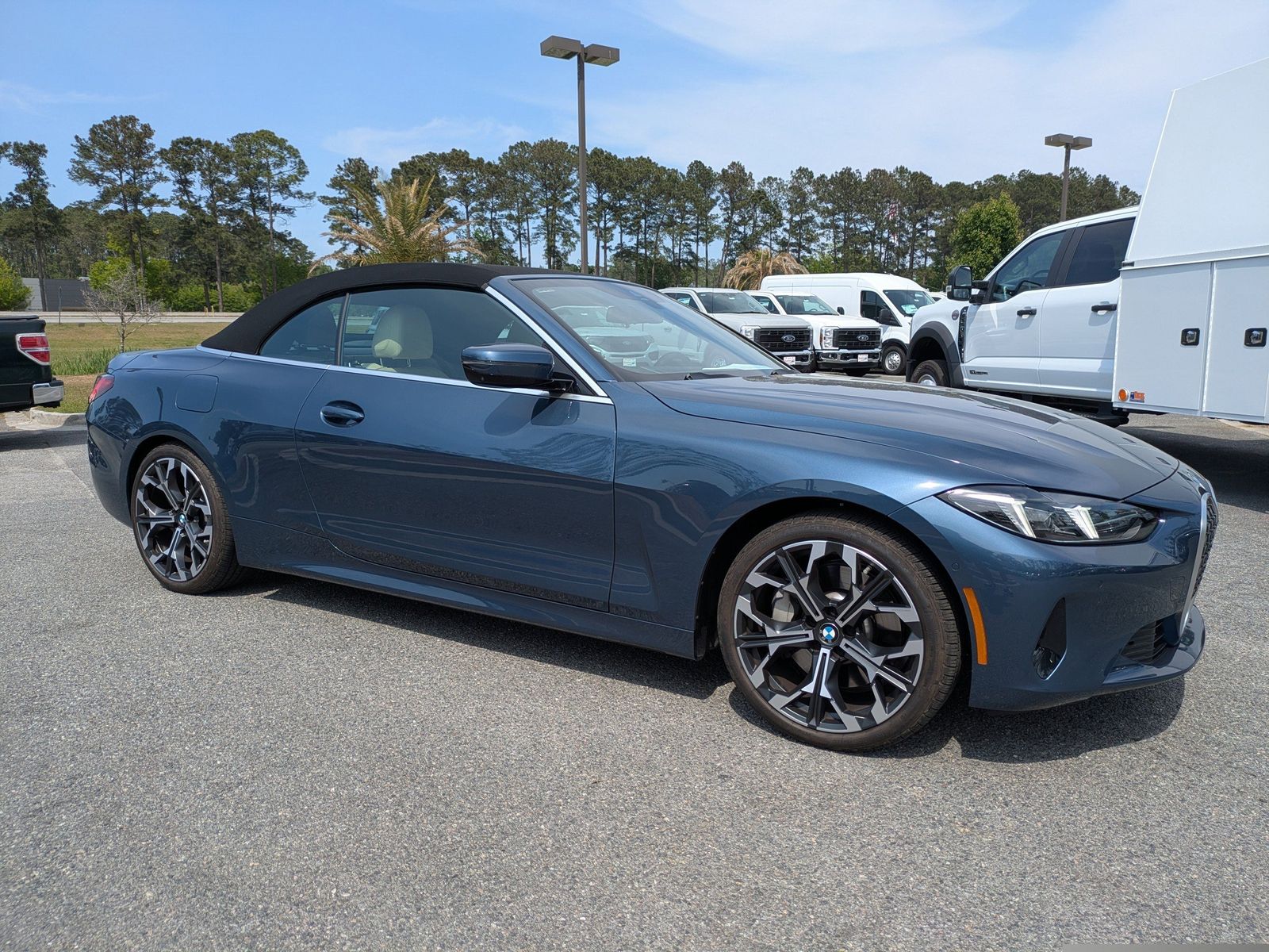 Blue Metallic 2025 BMW 4 Series 430i Convertible RWD Convertible Rear-Wheel Drive 8-Speed Automatic