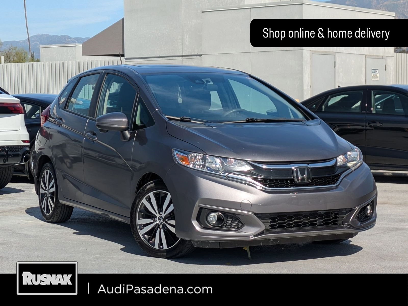 Gray (Modern Steel Metallic) 2018 Honda Fit EX Hatchback Front-Wheel Drive Continuously Variable Transmission