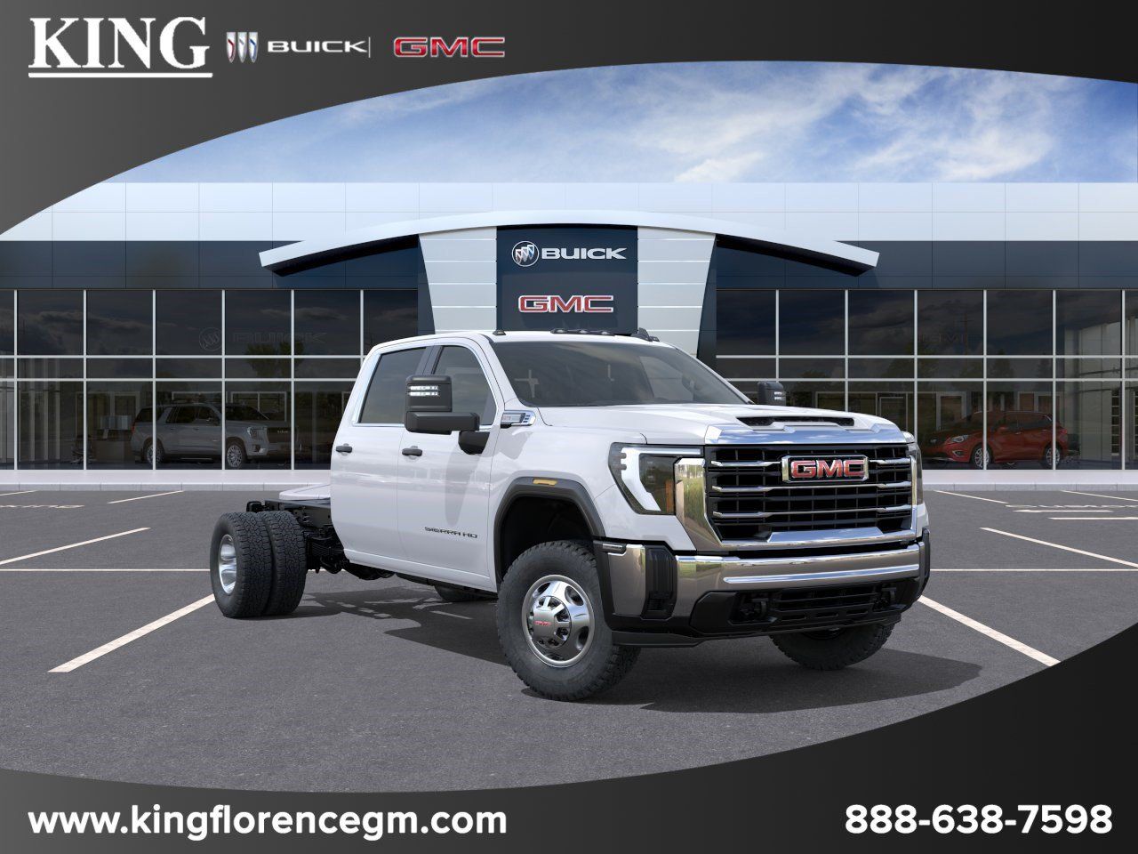 Summit White 2026 GMC Sierra 3500HD Pickup Truck Four-Wheel Drive Automatic