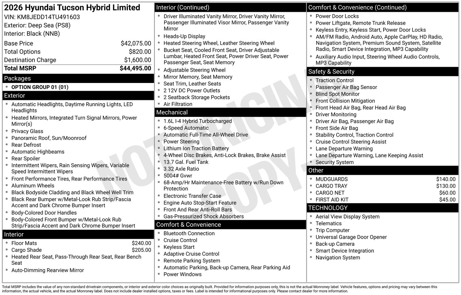 2026 Hyundai Tucson Limited HEV AWD's photo