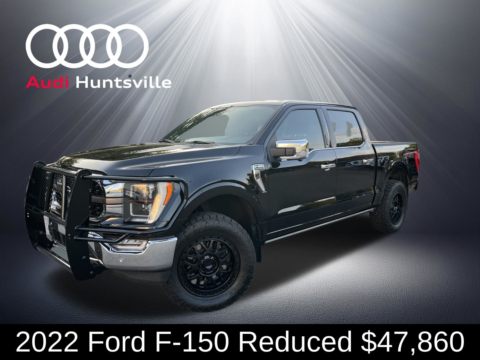 Black Metallic 2022 Ford F-150 Pickup Truck Four-Wheel Drive Automatic