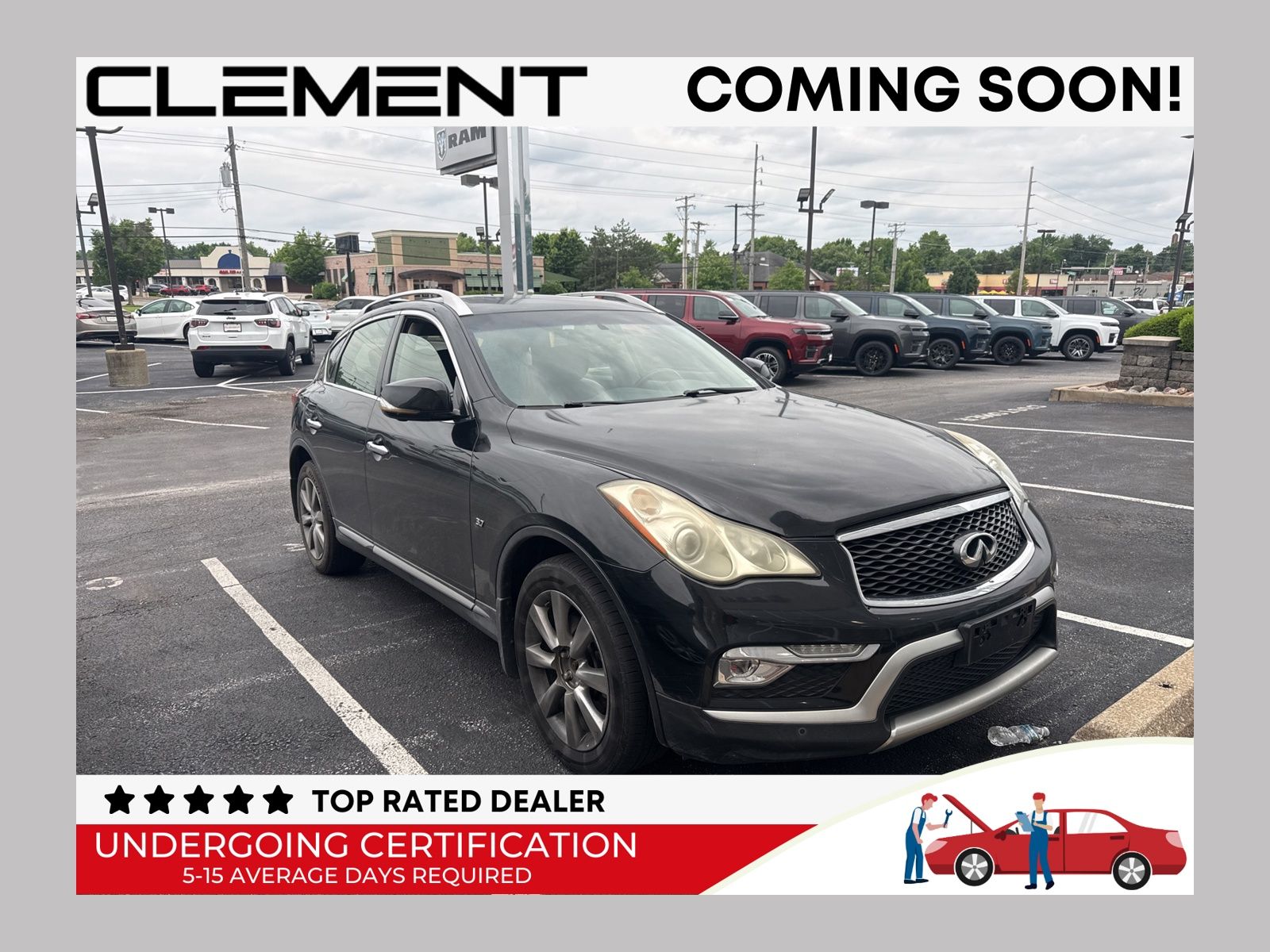 Black Obsidian 2017 INFINITI QX50 SUV / Crossover All-Wheel Drive 7-Speed Automatic